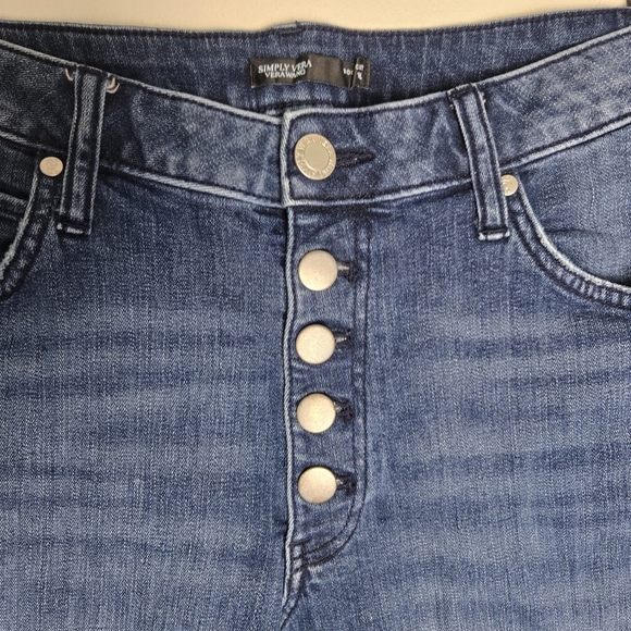 Boot cut button fly 10 long Simply Vera jeans - Picture 2 of 6